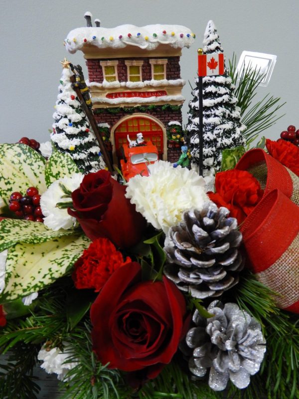 Thomas Kinkade's Festive Fire Station - Image 2